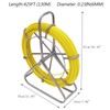 INTBUYING Fish Tape Fiberglass 425FT 6MM Duct Rodder with Brake