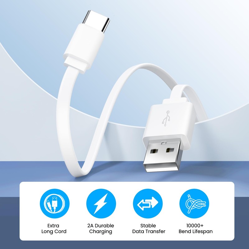 OXZEEWEE Extra Long USB A to USB C Extension Flat
