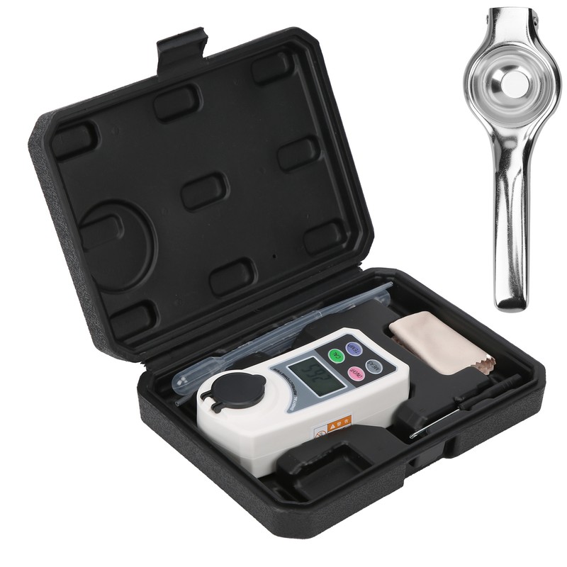 Digital Brix Refractometer Portable Handheld Digital Sugar Salinity Meter for