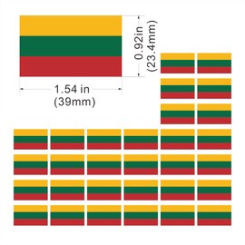 Womaha 30 Sheets Lithuania Flag Temporary Tattoos for Kids Adults Fans Fake Face Tattoo Stickers