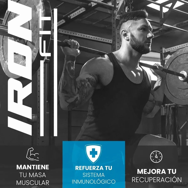 Aminoácidos Bcaas Glutamina Iron Fit 1kg Cu 2 Piezas