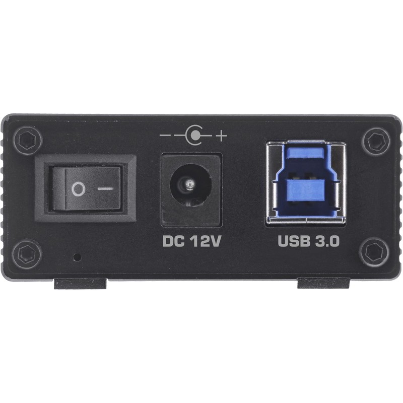 InLine® USB 3.2 Gen.1 Hub 7 Port Aluminium Housing Black