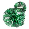 Hooshing 2 Pack Cheerleading Pom Poms Green and Silver with