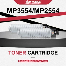 Myceke MP2554 MP3554 Toner Cartridge Replacement for Ricoh MP2555 MP3054 MP3055 MP3555 MP4054 MP4055 MP5054 MP5055 MP6054 MP6055 IM2500 IM3500 IM4000 IM5000 IM6000 Printer (Black 841993 , 2 Pack )