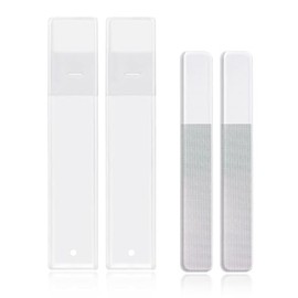 Glass Nail File, 2PCS Upgrade Nano Nail Shiner & Nail Buffers Polisher Crystal Acrylic Nail Care Manicure Tools for Home Salon or Travel Use