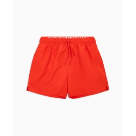 Emporio Armani Men's Mid Boxer Swimming Trunks, Red.com, M