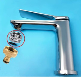 Multi-Thread Faucet Adapter to Garden Hose Adapter, 13/16" Male Kitchen Sink Faucet Tap Aerator to GHT3/4" Garden Hose Thread Connector (Pack of 1)