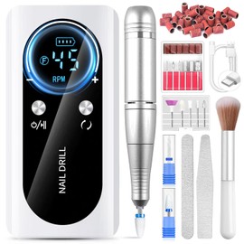 LEDSUUEI Electric Nail Drill with Nail Drill Bits Sanding Bands 14