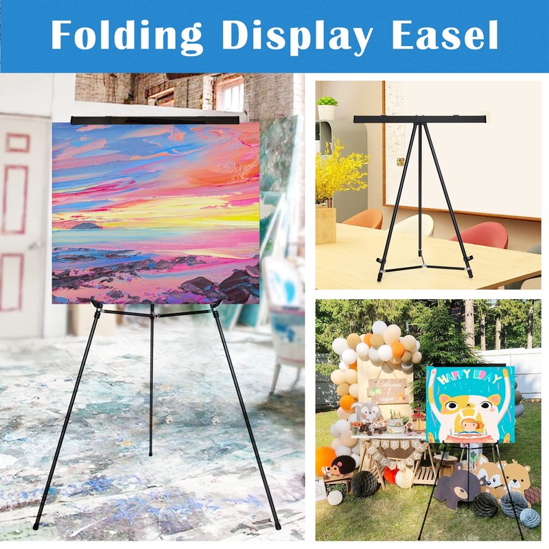 Falling in Art Aluminum Flip Chart Display Easel Stand with