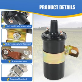 BUSIDN Ignition Parts Kit - Coil, Points, Condenser, Spark Plug Wire Fit For K90 K141 K161 K181 K241 K301 Replacement for Kohler OEM