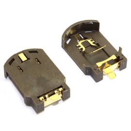 RuiLing CR2032 - Juego de 10 Pilas de botón (BS-8, 3 V, para SMD SMT), Color Dorado