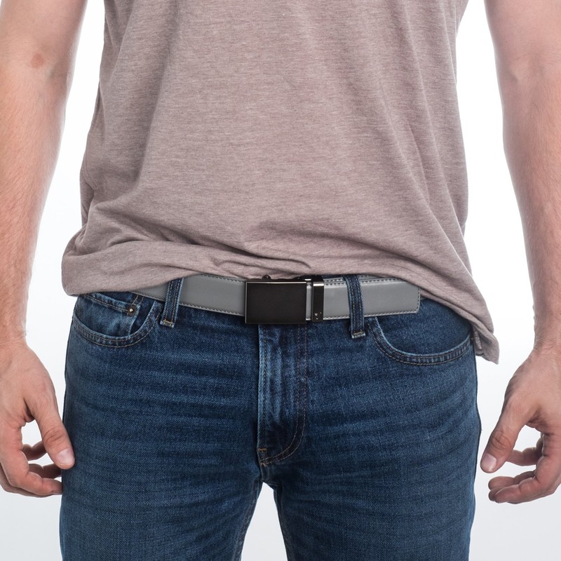 Mission Belt Ledergürtel für Herren mit Ratschenverschluss, 40 mm lang,