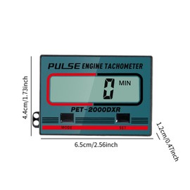 Colcolo Induction Chainsaw Tachometer Engine Tach Gauge High RPM Inductive Tachometer RPM Meter Speedometer for RV ATV Tractor Boat