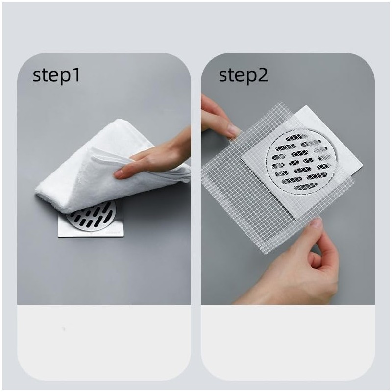 Shower Drain Hair Catcher, Strainers Catcher Mesh Stickers for Bathtub