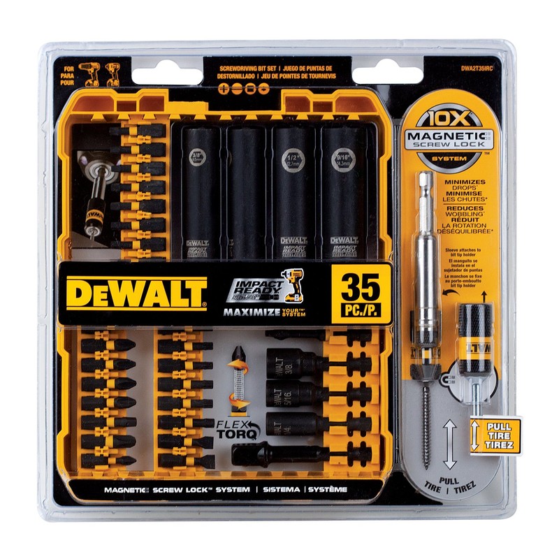 DEWALT 35-Piece Impact Ready Bit Set with Flex Torq Technology,