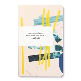 Compendium Softcover Journal - To exist is to change… to go on creating oneself endlessly. – A Write Now Journal with 128 Lined Pages, 5″W x 8″H