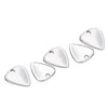 5 Pcs Metal Pick Plectrum for Guitar Musical Instruments Accessory(Silver)