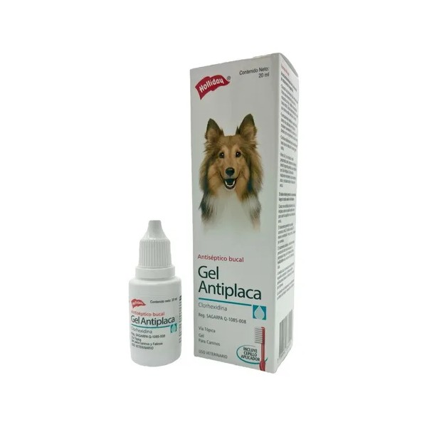 Holliday Gel Antiplaca Perros Y Gatos 20ml Con Cepillo Bucal