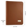 Onvaya® A4 Conference Folder, Black/Brown/Cognac, Files Folder, Business Folder, Writing