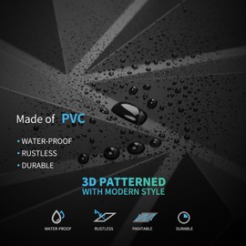 Art3d 3D Wall Panels 20 Pack, 11.8" x 11.8" (19 Sq.ft) PVC Wall Panels, Glue Up Wall Decor for Living Room, Bedroom, Office, Black