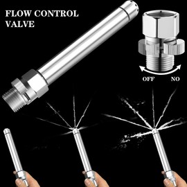 Shower Enema with Diverter - Shower Douche Nozzle for Men Enema kit for Colon Cleansing ，Shower Enema System with 100 Inches Hose ，Water Control Valve for Men and Women Portable Cleaning