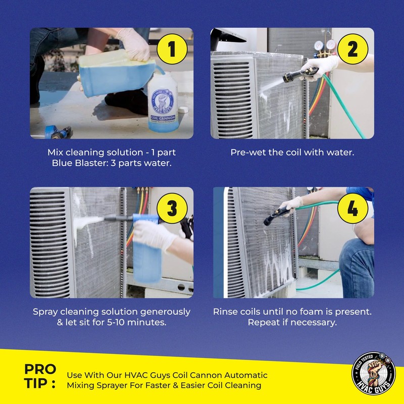 Leak Saver Foaming AC Condenser Coil Cleaner 4PK - 1