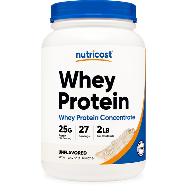 Nutricost Nutricost Whey Protein Concentrate (Unflavored) 2LBS - Gluten Free