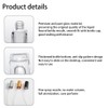 Sndperiexam 4 Pcs 10ML Travel Refillable Glass Mini Perfume Bottles,
