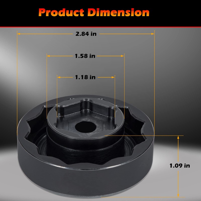 Bonbo Front Rear Wheel Axle Nut Socket Tool for Ducati