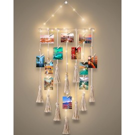 SF SOONEAT Room Decor, Teenage Girl Gift Ideas Bedroom Boho Macrame Wall Hanging Preppy Teen Girls Trendy Stuff Picture Frames Collage Office Dorm, Ages 11 12 13 14 15 16 18 Year Old