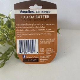 Vaseline 1x Pack Vaseline Lip Therapy Cocoa Butter Scent | .25oz | For Soft Glowing Lips