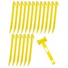 Pack of 18 Extra Long Heavy Duty Plastic Tent Pegs