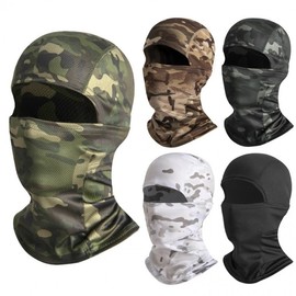 Tactical Balaclava for Cross-Country & Motorcycle Riding - Summer Outdoor Mask Size/Yellow Python Pattern 3ea