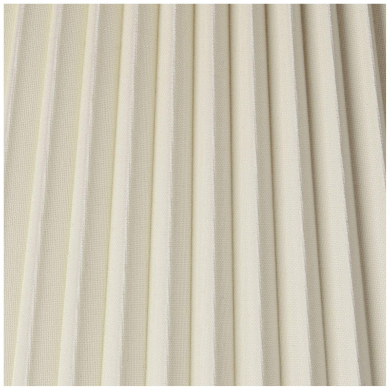 Ivory Pleated Large Lamp Shade 11" Top x 19" Bottom