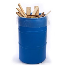 38" x 64" x 4 mil 55 to 60 Gallon Clear Eco-Manufactured Plastic Drum Liners (Case of 50)