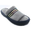 isotoner Womens Microterry Anna Slide, Stormy Grey, 8.5-9