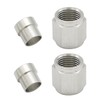 KRD PERFORMANCE Stainless Steel Hardline Fitting 3AN Female Tube Nut