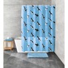 Kleine Wolke Penguin Shower Curtain 180 x 200 cm Blue