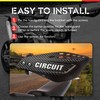CIRCUIT EQUIPMENT Universal Motorcycle Handguards - High-strength Polymer, Ergonomic Design,