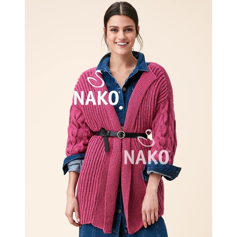 Nako Vega,Knitting Yarn,(4Balls) Each Skein(Ball) 3.53 Oz (100g),Knitting Yarn Suitable