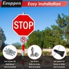 Eoppen 12 x 12 Inches Stop Sign Street Slow Warning