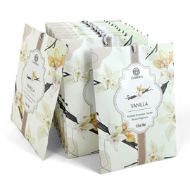 Vanilla Scented Sachets - 12 Pack, Long-Lasting Home Fragrance Sachet Bags, Large Fresh-Scented Packets, Sachets for Drawers and Closets