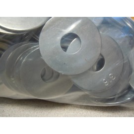 Fastenal 3/8" x 1-1/4" 316 Stainless Steel Fender Washer - Made in USA Lot of 25