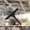 Glass Wiper with Non Slip Handle Silicone Window Cleaner Squeegee