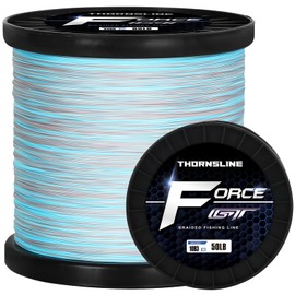 ThonrsLine Force Braided Fishing Line - Incredible Abrasion Resistant Braided Lines for Saltwater or Freshwater - Camo Design Braid for Extra Visibility