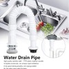 37mm Flexible Drain Pipe Odor‑Proof S Bend Water Down‑Flow Pipe