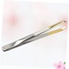 OATIPHO Portable Stainless Steel Eyebrow Tweezer with Curved Elbow Design