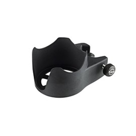 K&M 16027 Drink Holder Biobased Black - Body Made of Biobased Plastic - Screw-On Diameter 1.1 - 3 cm