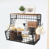 Yomjarl Coffee Bar Organizer Station,Coffee Pod Accessories Holder,Stackable Kitchen Storage