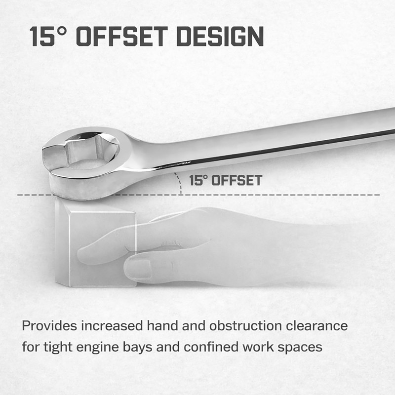 wanlvkang Flare Nut Wrench Set, 9–17mm Offset End Spanner Metric,